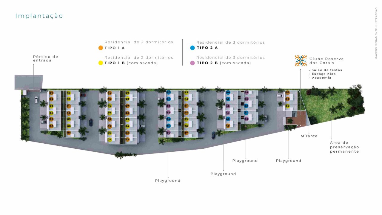 Residencial Reserva dos Corais – Casas com 2 ou 3 dormitórios!