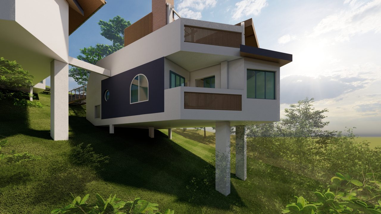 Construtora em Garopaba: Casa com design único no bairro Costa do Macacu