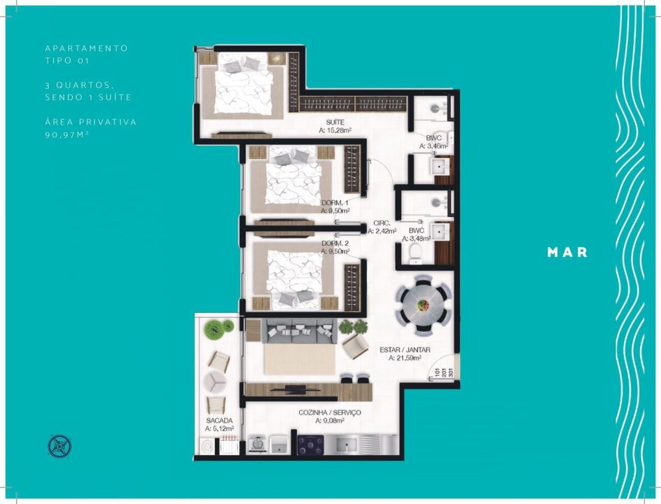 Villa del Mar – Apartamentos á venda em Imbituba Villa del Mar – Apartamentos á venda em Imbituba