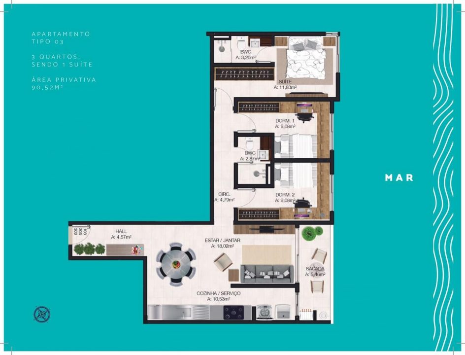 Villa del Mar – Apartamentos á venda em Imbituba Villa del Mar – Apartamentos á venda em Imbituba