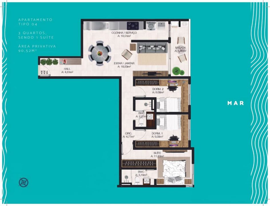 Villa del Mar – Apartamentos á venda em Imbituba Villa del Mar – Apartamentos á venda em Imbituba
