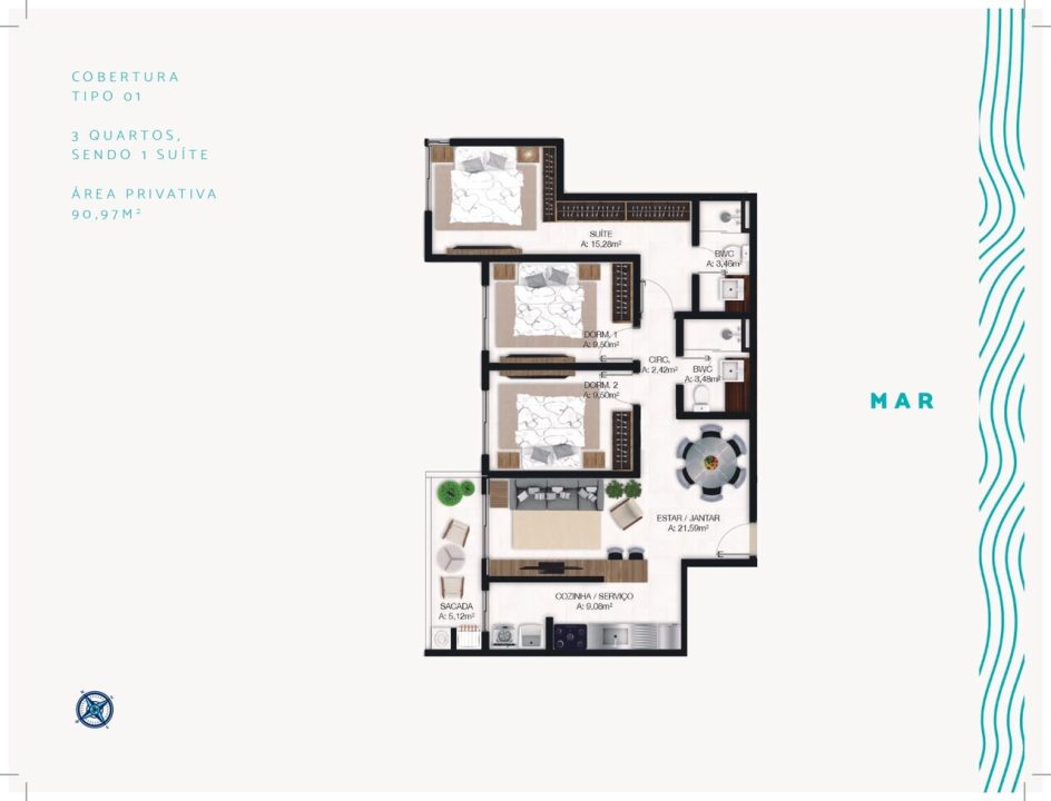 Villa del Mar – Apartamentos á venda em Imbituba Villa del Mar – Apartamentos á venda em Imbituba