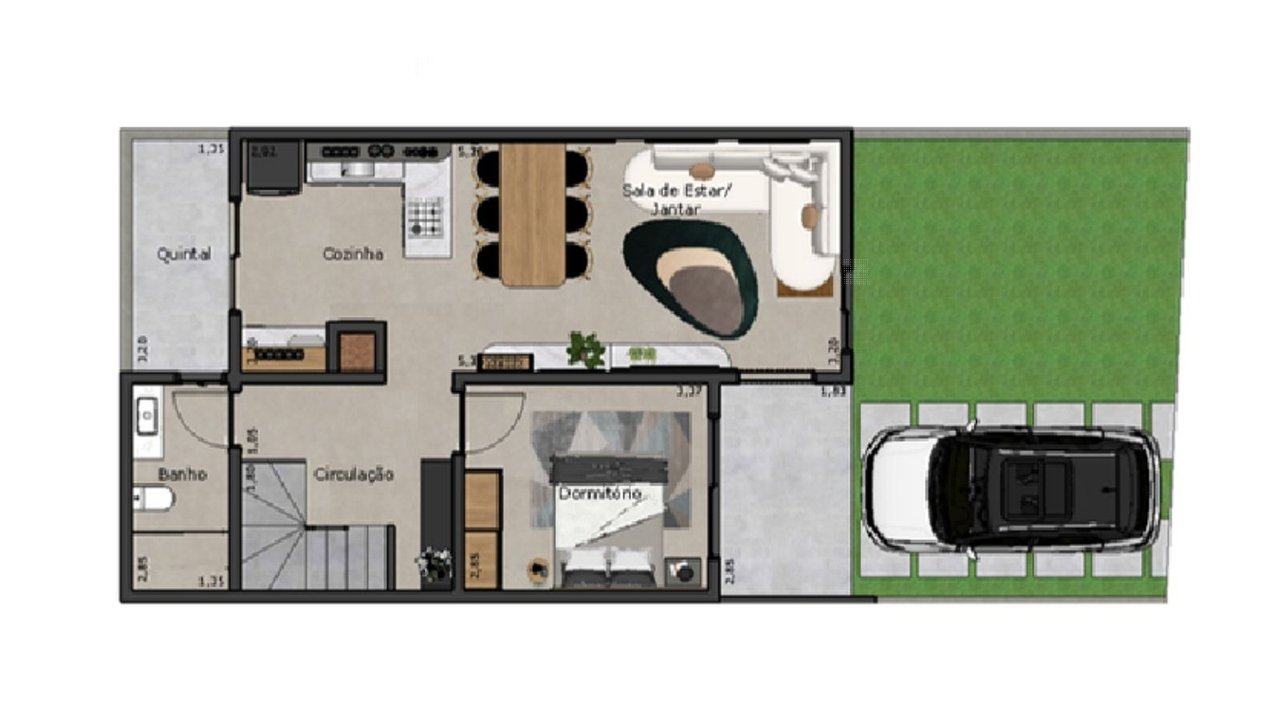 Residencial Lia: Casas perto da Praia de Garopaba
