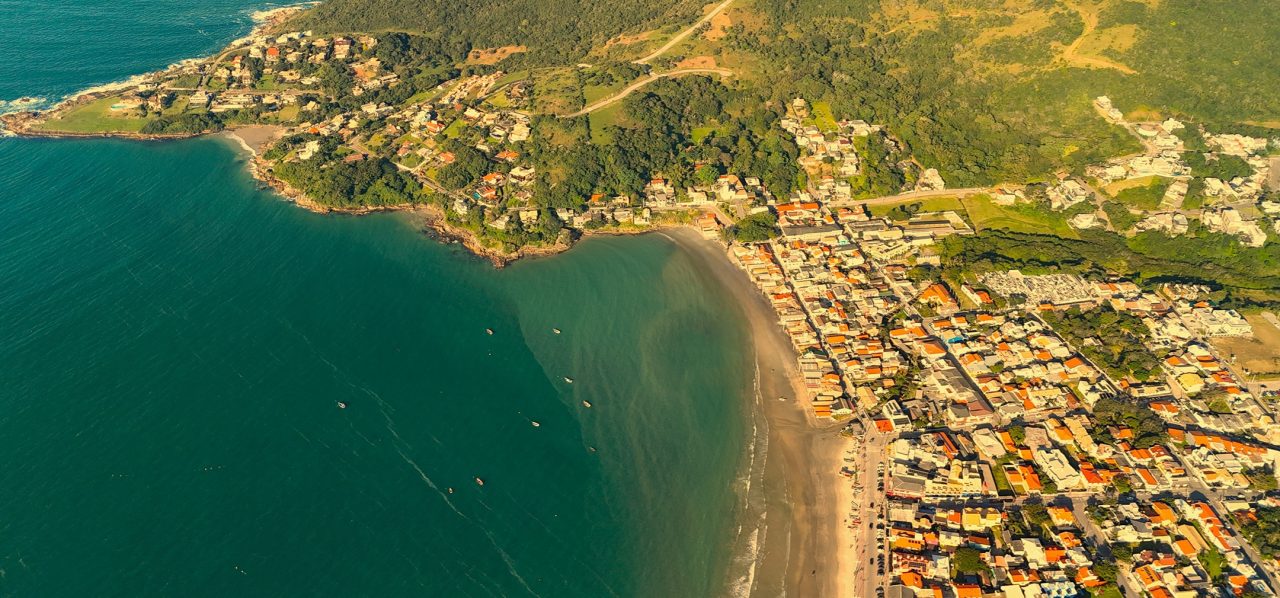 Foto Aérea, Centro histórico e Vigia, Garopaba, SC!